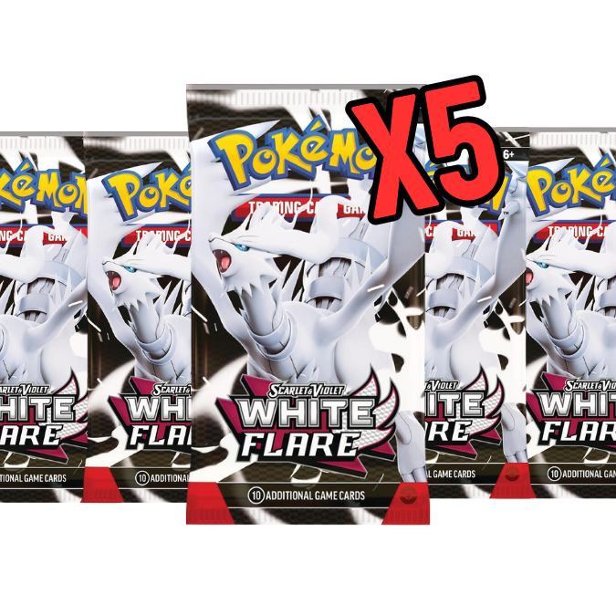 White Flare Booster Packs (5 Packs)