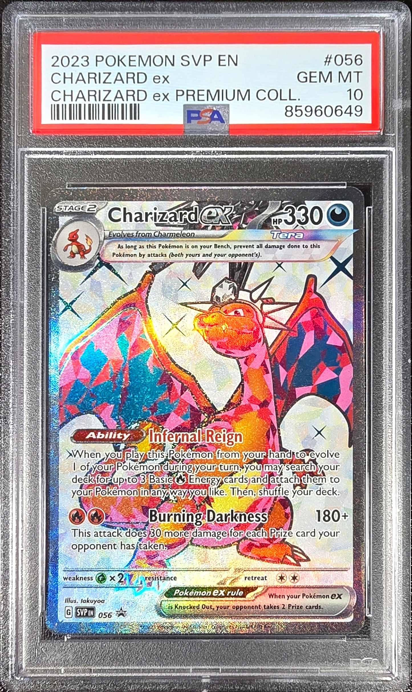 Charizard ex SVP Black Star PROMO 056 GEM MT PSA 10