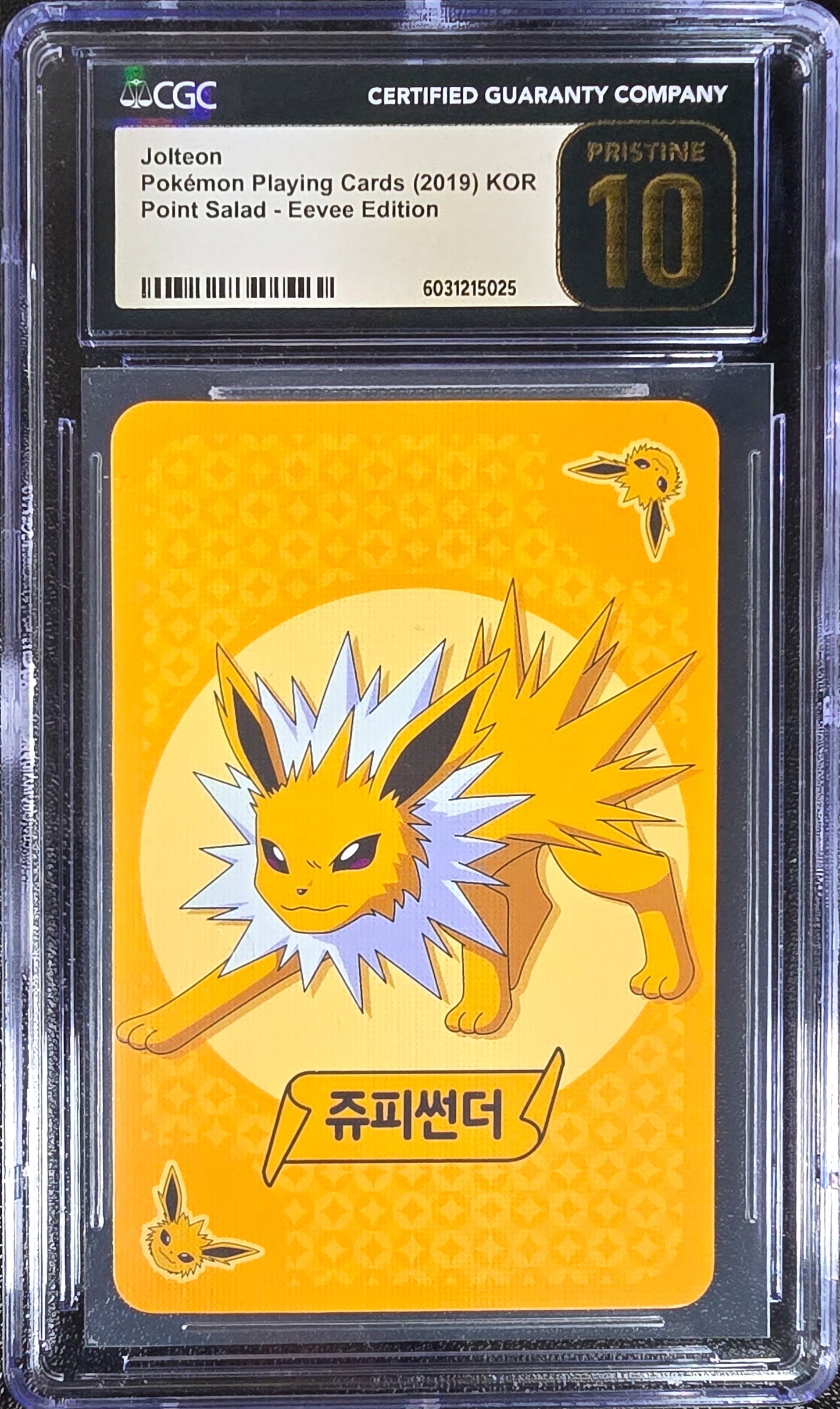 Jolteon KOR Point Salad Playing Cards Pristine CGC 10