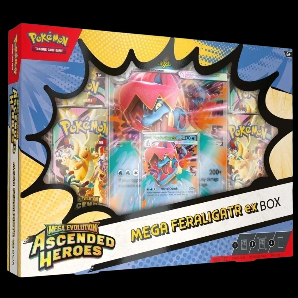 Ascended Heroes Mega ex Box - Mega Meganium, Emboar, or Feraligatr (1 ex Box, Selected at Random)
