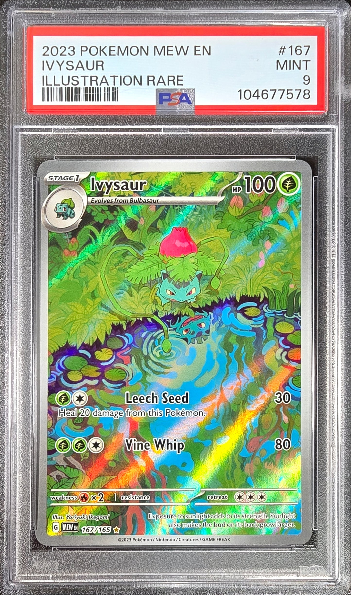 Ivysaur ENG 151 167/165 MINT PSA 9