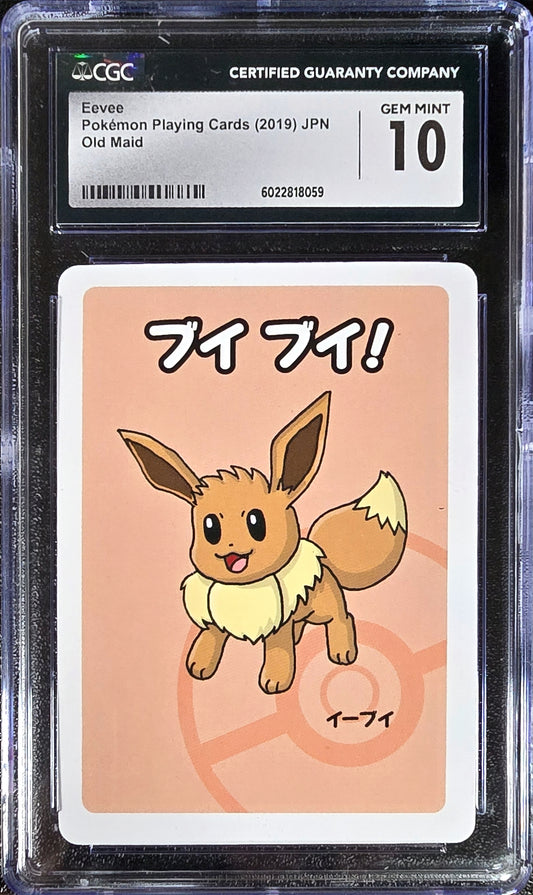Eevee JPN Old Maid Playing Cards Gem Mint CGC 10