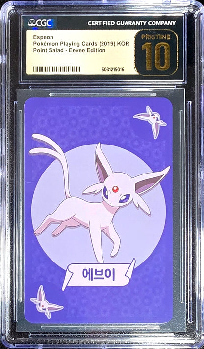 Espeon KOR Point Salad Playing Cards Pristine CGC 10