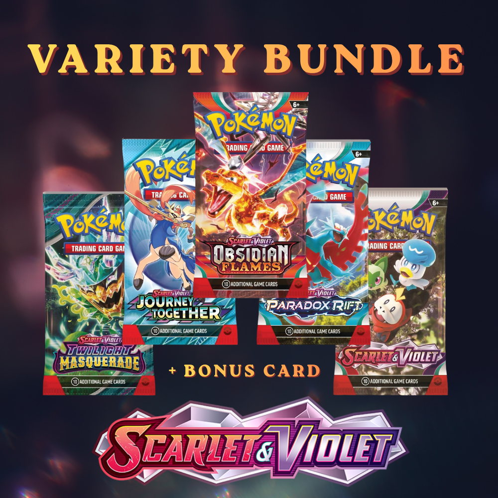 Scarlet & Violet Variety Bundle - 5 Pokemon TCG Packs