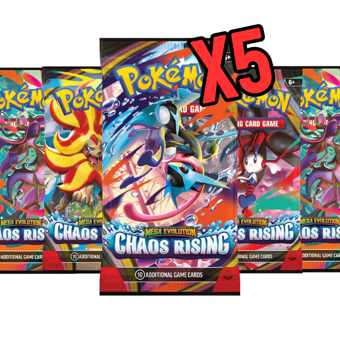Chaos Rising - 5 Pokemon TCG Packs
