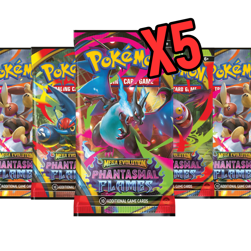 Phantasmal Flames - 5 Pokemon TCG Packs
