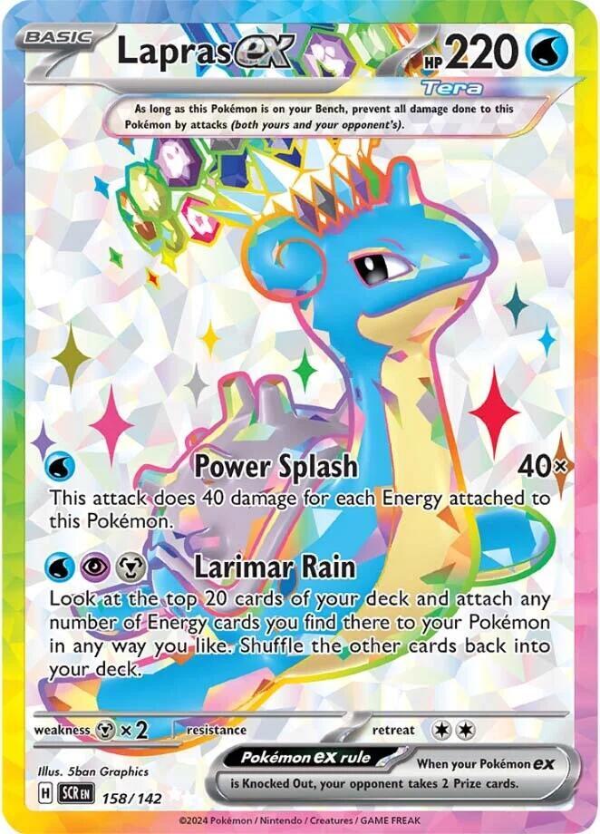 Lapras ex - 158/142 - SV07: Stellar Crown (SCR)