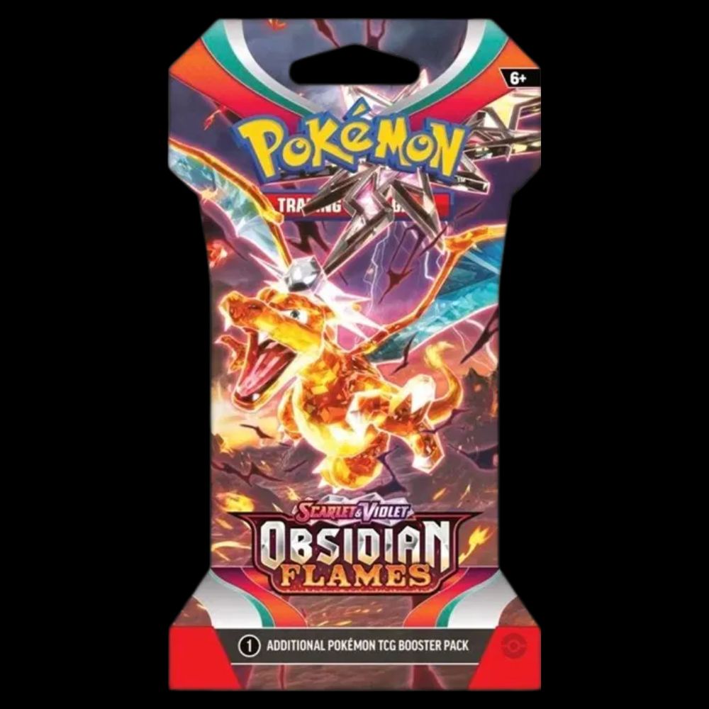 Obsidian Flames Booster Pack - Sleeved